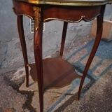 Table d'appoint ancienne marbre rose