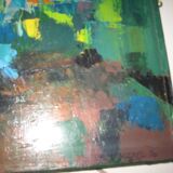 Painting, champs fleurs
