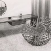 Bamboo and wicker armchair by Janine Abraham & Jan Dirk Rol 1958