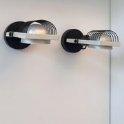 Pair of vintage Sintesi adjustable wall lights, by Gismonti for Artemide, Italy 1975