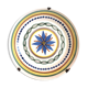 Nevers or Auxerrois, earthenware plate around 1800