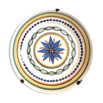 Nevers or Auxerrois, earthenware plate around 1800