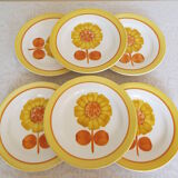 6 DIGOIN dessert plates