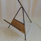 Rattan magazine holder, 1950