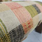 Pair of vintage oak armchairs 1970