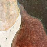 Oil portrait on panel.