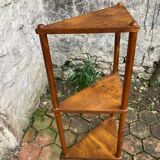 Étagère d’angle en bois massif
