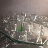 Lot old liquor glasses
