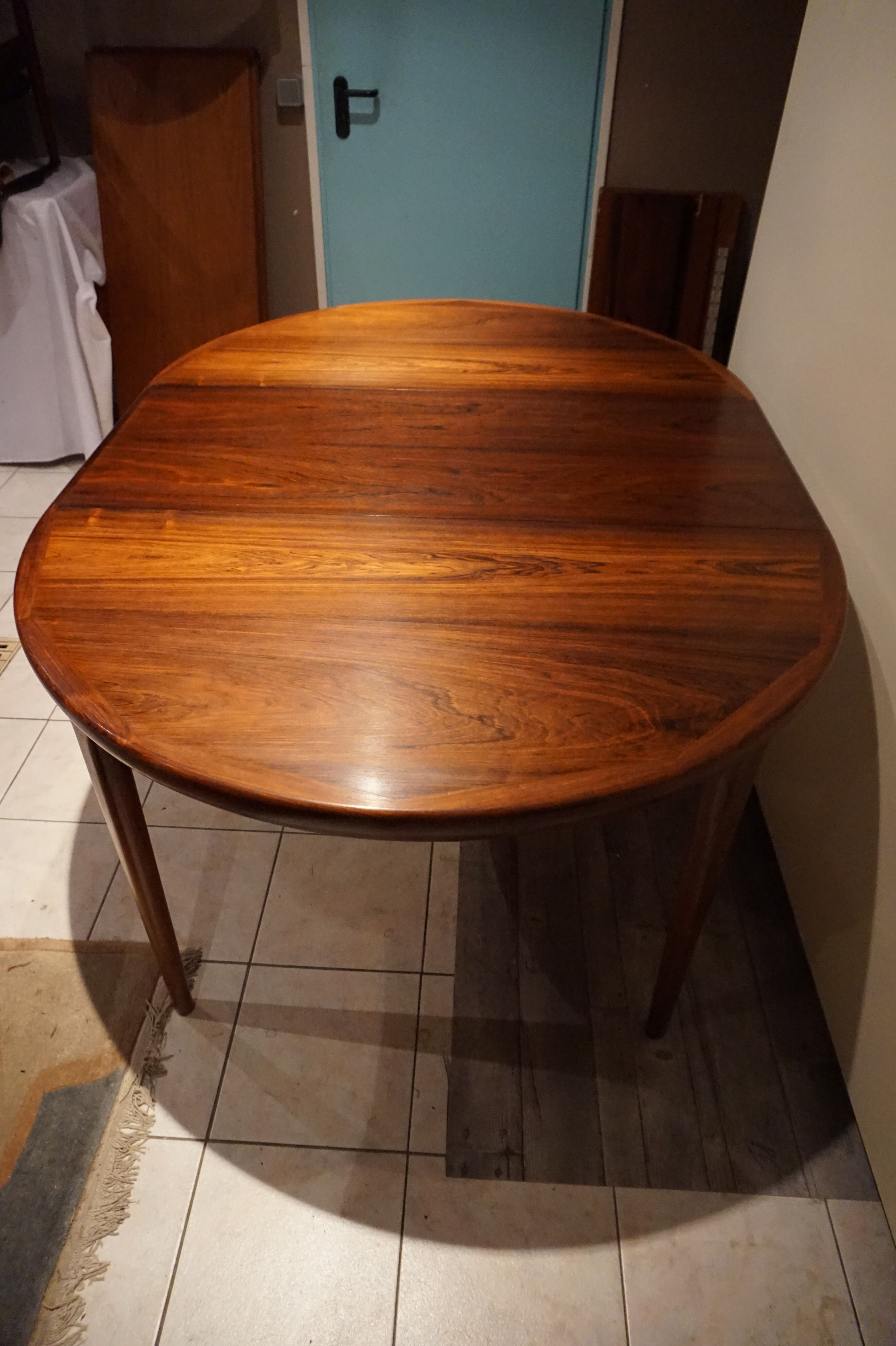 Table de repas danoise en palissandre de rio vv mobler
