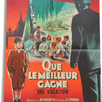 Affiche de cinéma originale "Que le meilleur gagne"