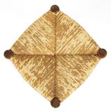 Brutalist straw stool