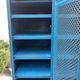 Vintage blue industrial cabinet, original condition, 1930s