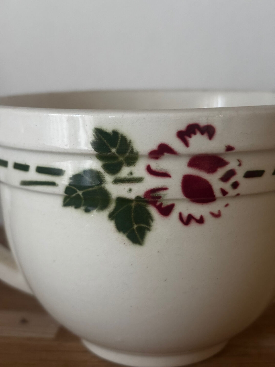 Set of 6 cups with saucers and sugar bowl Niderviller Moselle Blois