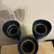 Set of 3 Danish candle holders from the 1950s-60s.