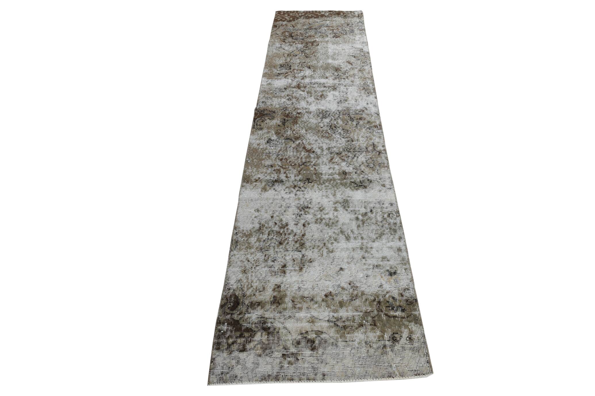 Brown Vintage Runner Rug, 70x295Cm SK 6998