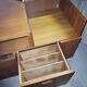Meuble vinyles et enceintes 1960 scandinave teck