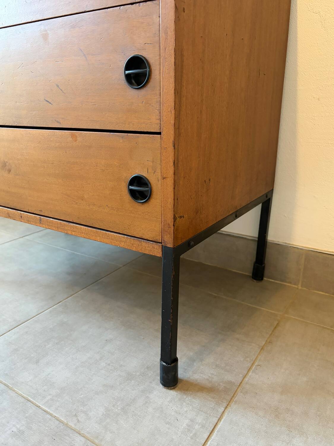 Vintage chest of drawers from the 1960s.