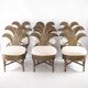 Suite de 6 chaises en rotin