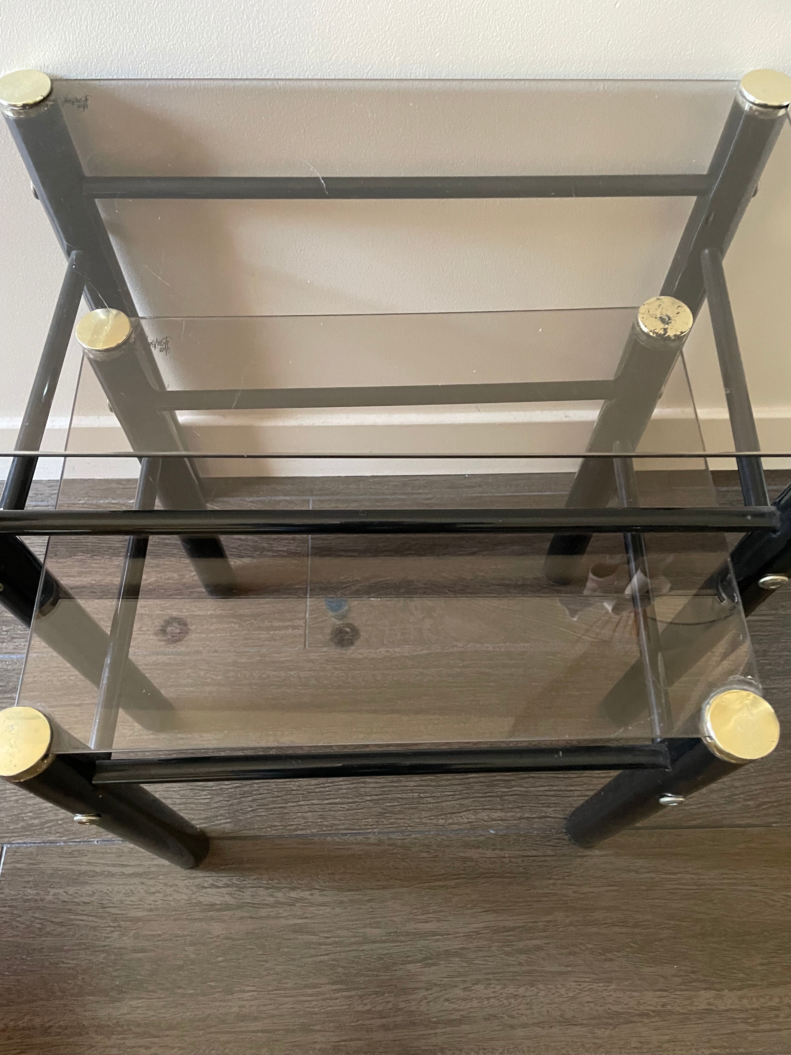 Nesting tables by Yves Boutboul, designer from the 70s