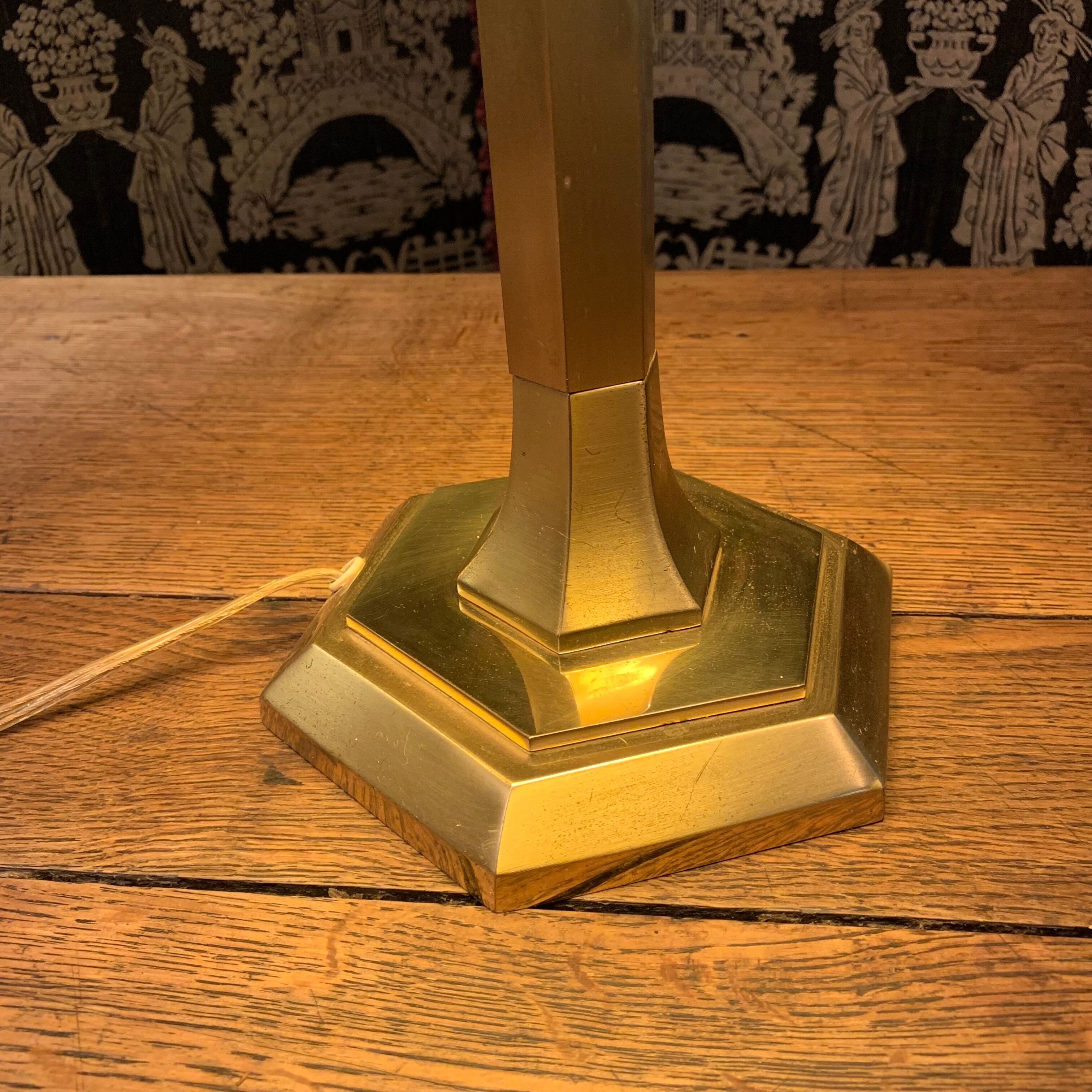 Golden brass lamp 65 cm