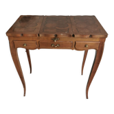 Coiffeuse milieu xxe style louis xv bois marqueté