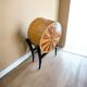 Commode artisanale de style Art déco en palissandre et loupe d’orme