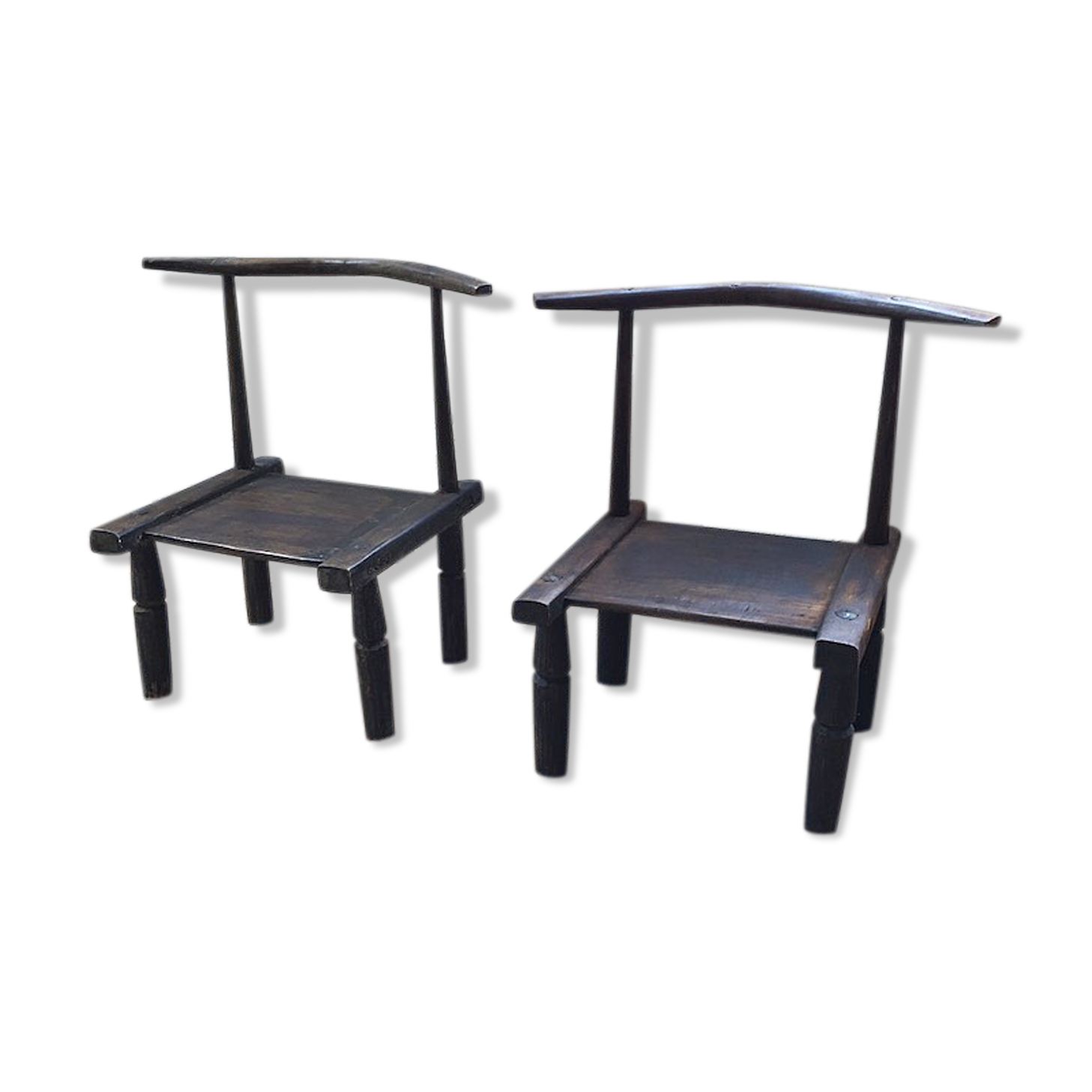 Pair of Ivory Coast chairs 50s