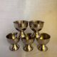 Set de 5 coquetiers en acier inoxydable