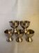 Set of 5 stainless steel egg cups