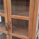Old wooden cabinet display case with two doors