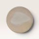 Glazed white earthenware cache-pot