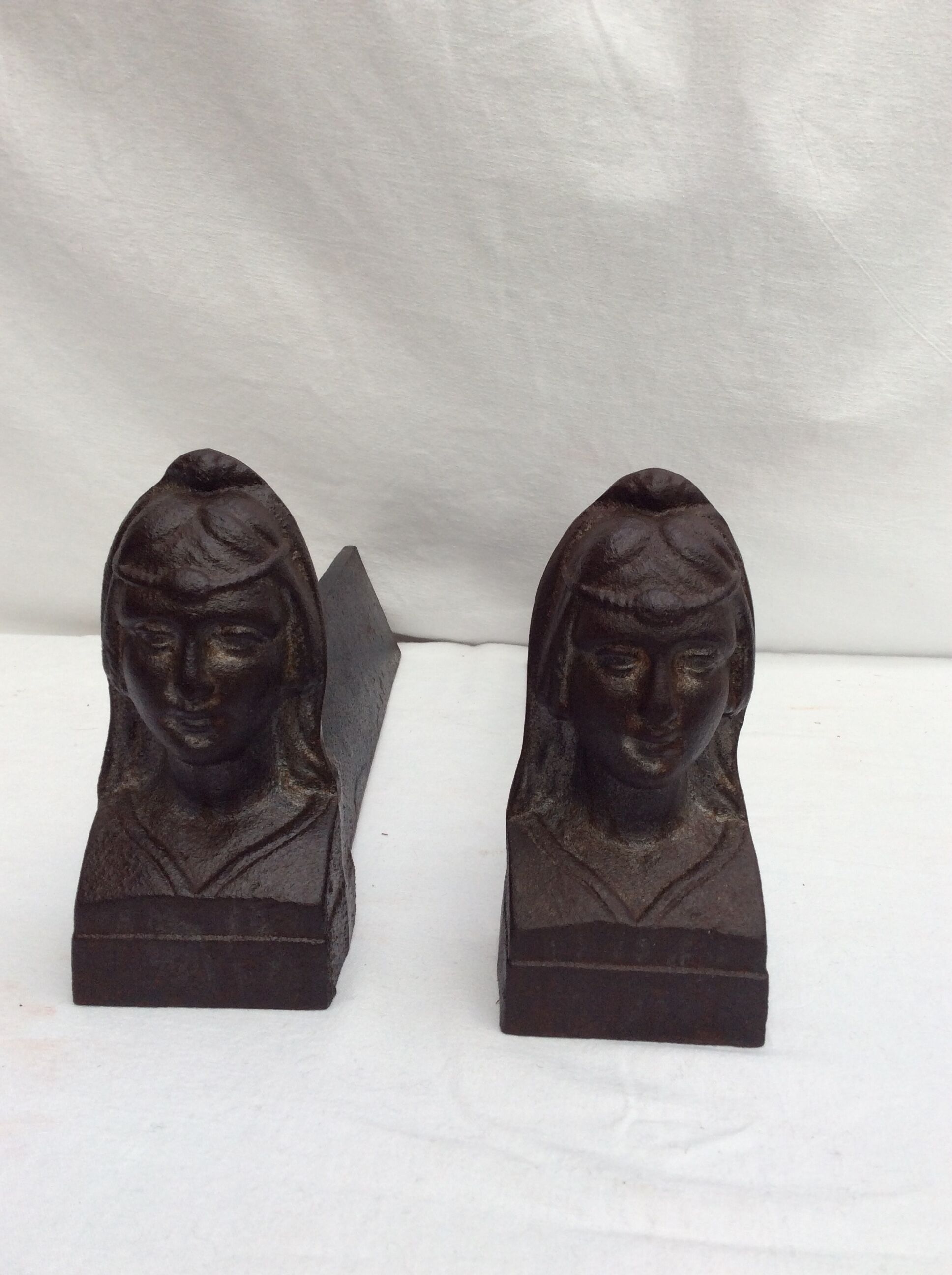 Old pair of iron channels