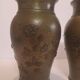 Pair of Asian vases in bronze, late 19th century.