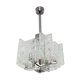 Murano glass pendant chandelier Mazzega 1970s