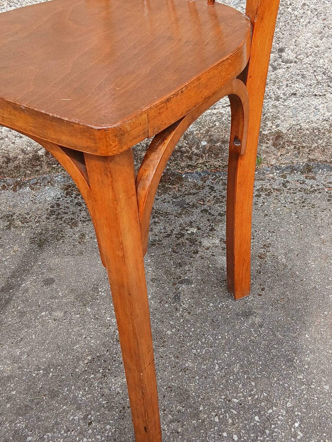 Pair of 1950s bistro chairs