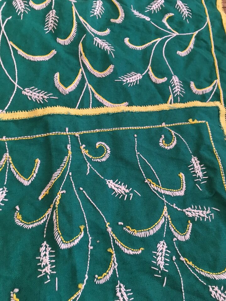 Ancient embroidered fabric