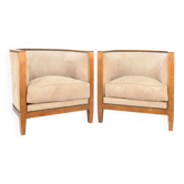 Pair of gondola armchairs