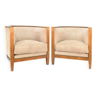 Pair of gondola armchairs