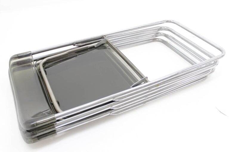 Set of three folding mid-century chairs from Sweden, 1970s