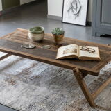 XXL coffee table in recycled wood - Industrial Style &