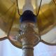 Lampe en bronze et velours 70 cm