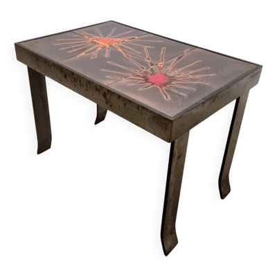 Table d'appoint vintage française par Vallauris, années 1960.