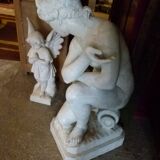 Sculpture en bronze peint