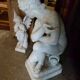 Painted bronze sculpture