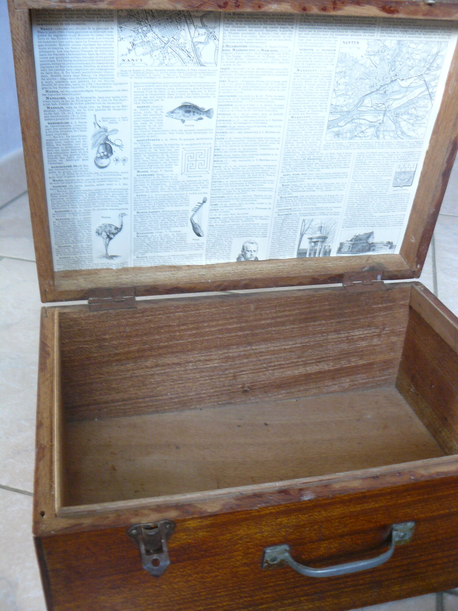 Old wooden storage box