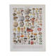 Original botanical plate "Mushrooms II" from 1929