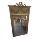 Gilded patinated trumeau mirror