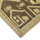 1960s handmade vintage oriental beige rug 125 cm x 225 cm