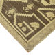 1960s handmade vintage oriental beige rug 125 cm x 225 cm