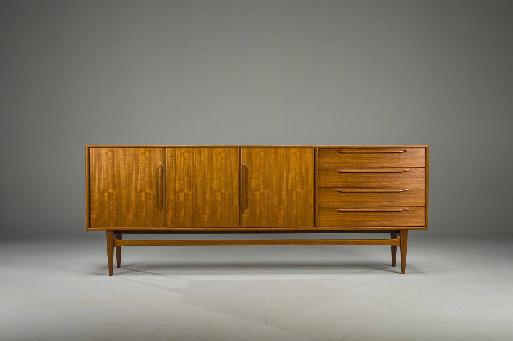 Mid-Century Type 214 Sideboard in Teak by Heinrich Riestenpatt for RT Möbel